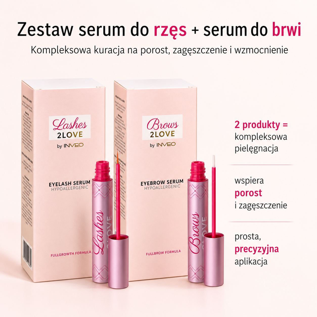 Zestaw serum do rzęs i brwi